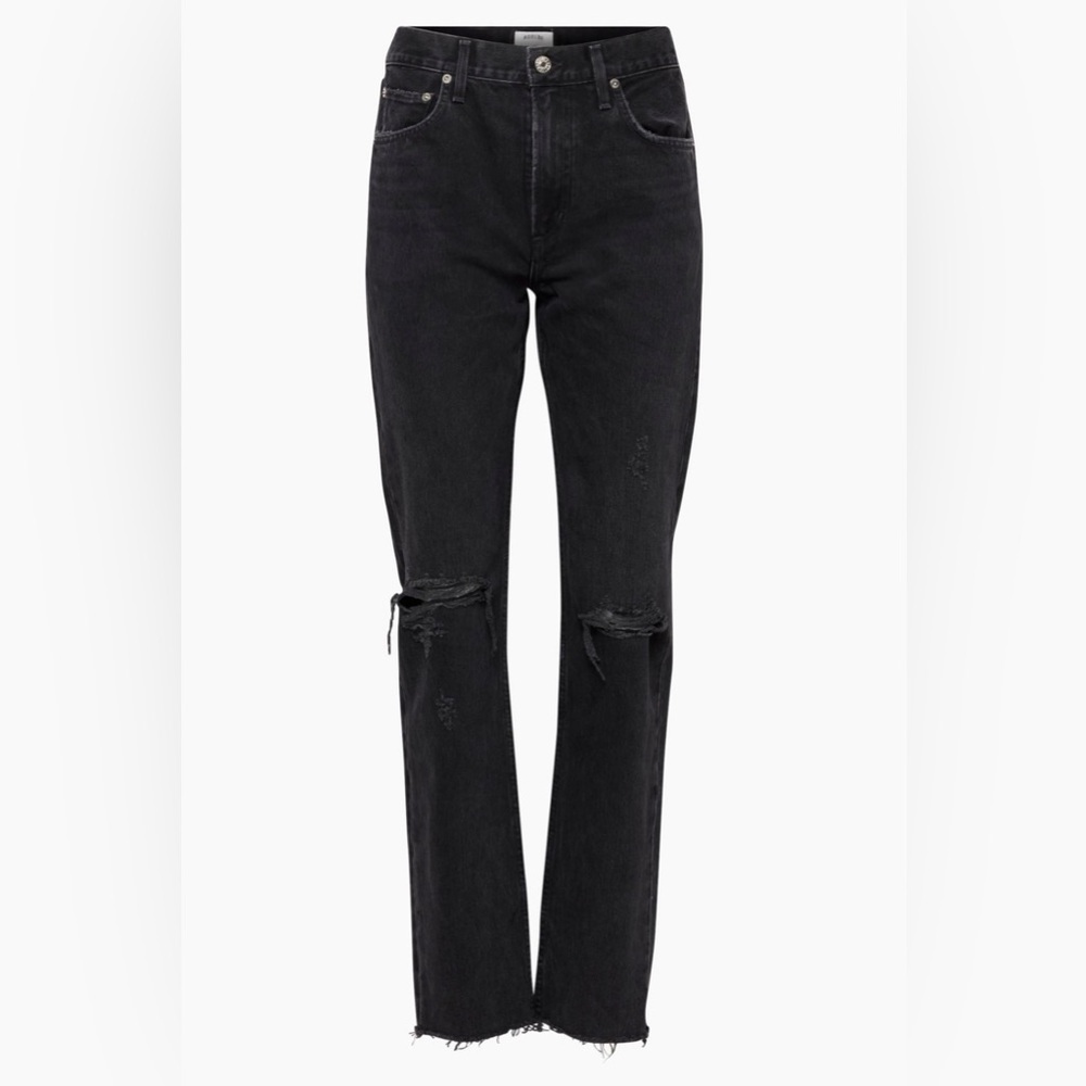 AGOLDE Cherie Jean in Distortion color aka black size 23
